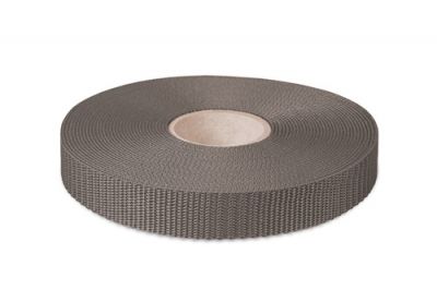 10m Gurtband 20mm Breit ca. 1,6mm stark / schlamm Polypropylen