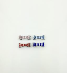 4er Pack Strassmotiv Knochen Sortiment - zum Aufschieben 8/10mm Strass Motiv