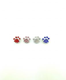 4er Pack Strassmotiv Pfote Sortiment #5032 - zum Aufschieben fr 8mm Gurtband