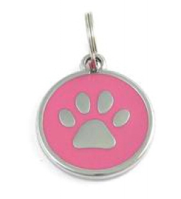 5er Pack Halsbandanh�nger Pfote rosa #20 Schmuck Anh�nger