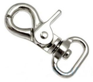 10er Pack Scherenkarabinerhaken 16x45mm Halbrunde se