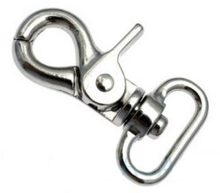 10er Pack Scherenkarabinerhaken 20 x 45mm Halbrunde �se