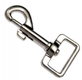 50er Pack Karabinerhaken 20 x 50mm mit geradem Wirbel