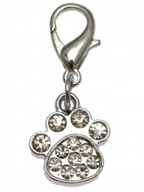 Strassanh�nger Charm Pfote #6 Strass / Schmuck Anh�nger