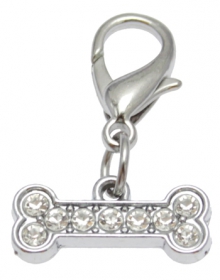 Strassanhnger Knochen klein #7 Strass Schmuck Anhnger