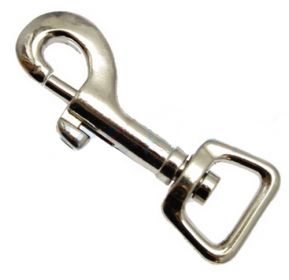 10er Pack Karabinerhaken 16 x 63mm mit geradem Wirbel