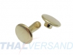 1000er Pack Doppel Hohlnieten 13x12mm Unten zu Gold -vermessingt
