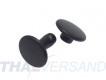 100er Pack Doppel Hohlnieten 10x10mm Unten zu Schwarz verkupfert