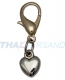 Halsbandanhnger Charm Herz silberfarben #34 Schmuck Anhnger