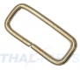 10er Pack Schlaufen 26 x 9 x 2,4mm Rund Messing rostfrei