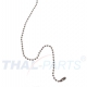 100er Pack Kugelketten 2,4mm x 1000mm Silbern mit Verschluss