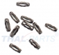 100er Pack Einpressverschlsse fr 1,5mm Kugelketten Silbern