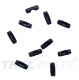 100er Pack Einpressverschlsse fr 2,4mm Kugelketten Schwarz