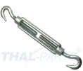 10er Pack Spannschloss M16 x 170mm Haken - Haken DIN 1480 verzinkt Seilspanner f