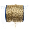 50m Uhrkette 1,1mm x 8,0mm x 4,5mm #U110 Messing Gold Zierkette fr Glasbild