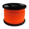 100m Polyester Reflektor Leine 6,0mm  16 x geflochten orange