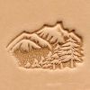 Punzierstempel 3D, Berg & Bume, Gre 25 mm