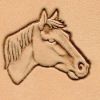 Punzierstempel 3D, Pferdekopf rechts, Gre 25 mm