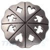 Concho #165 32mm Western Decor Poker Karten Antik Silber Conchos