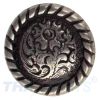 Concho #176 20mm Western Zaum Seil Conchos Antik Silber