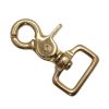 10er Pack Karabinerhaken Messing 25 x 64mm mit geradem Wirbel