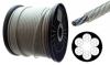 100m Drahtseil 8mm / 10mm - PVC ummantelt klar 7x19 Stahlseil Seil verzinkt